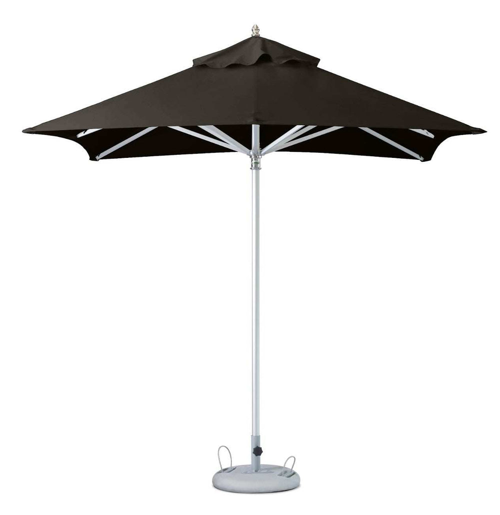 8' Black Polyester Square Market Patio Umbrella - Homeroots - Flyclothing LLC