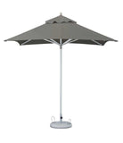 8' Charcoal Polyester Square Market Patio Umbrella - Homeroots - Flyclothing LLC