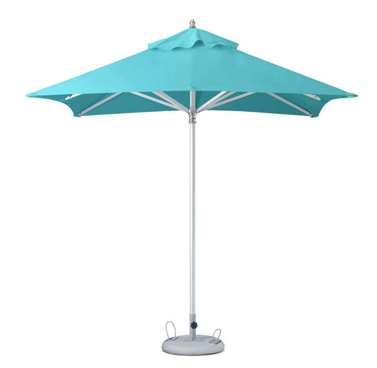 8' Aqua Polyester Square Market Patio Umbrella - Homeroots - Flyclothing LLC
