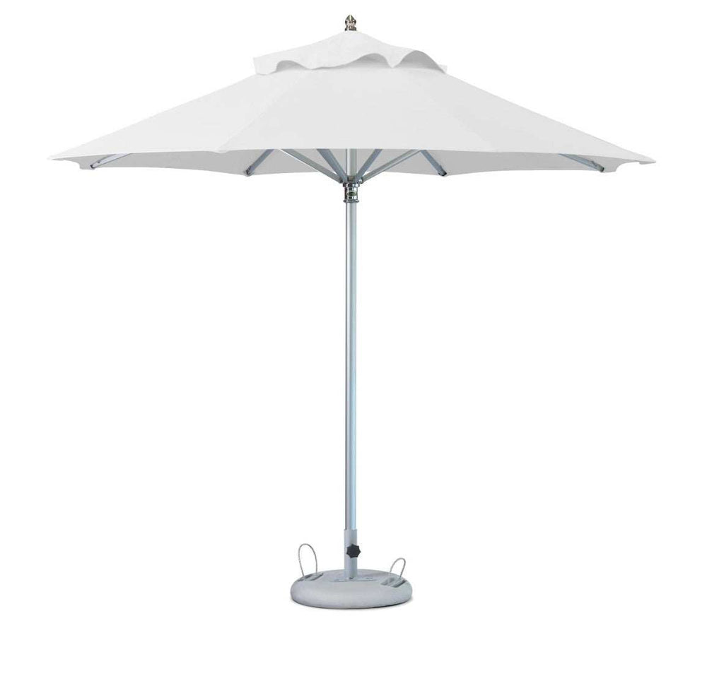 10' White Polyester Round Market Patio Umbrella - Homeroots - Flyclothing LLC