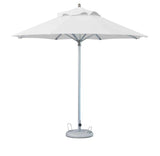 10' White Polyester Round Market Patio Umbrella - Homeroots - Flyclothing LLC