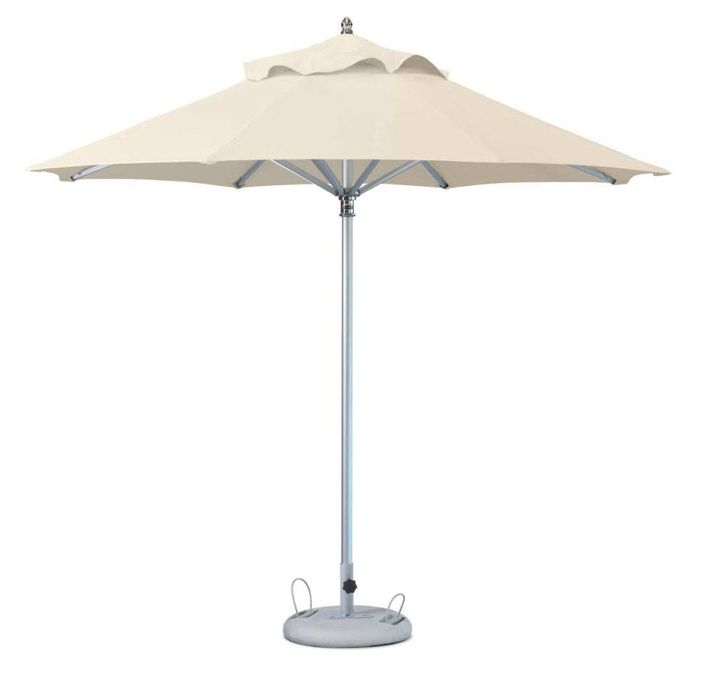 10' Ecru Polyester Round Market Patio Umbrella - Homeroots - Flyclothing LLC