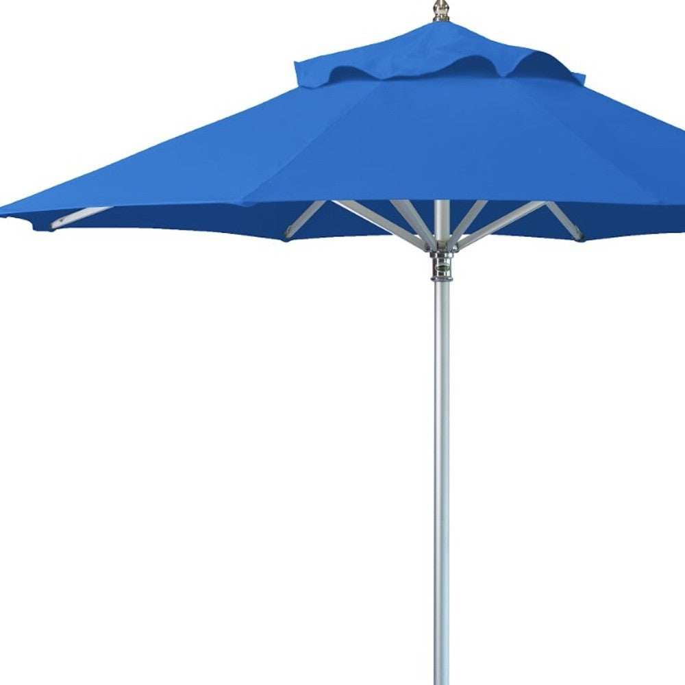 10' Blue Polyester Round Market Patio Umbrella - Homeroots - Flyclothing LLC