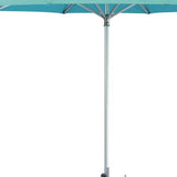 10' Aqua Polyester Round Market Patio Umbrella - Homeroots - Flyclothing LLC