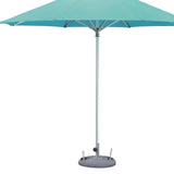 10' Aqua Polyester Round Market Patio Umbrella - Homeroots - Flyclothing LLC