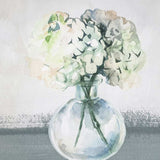 Hydrangea in Vase Gold Floater Frame p-Oxybis(benzenesulfonyl hydrazide) Wall Art - Homeroots - Flyclothing LLC