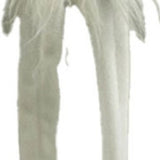 23" Blue and White Fabric Christmas Standing Gnome Tabletop Sculpture