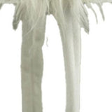 23" Blue and White Fabric Christmas Standing Gnome Tabletop Sculpture