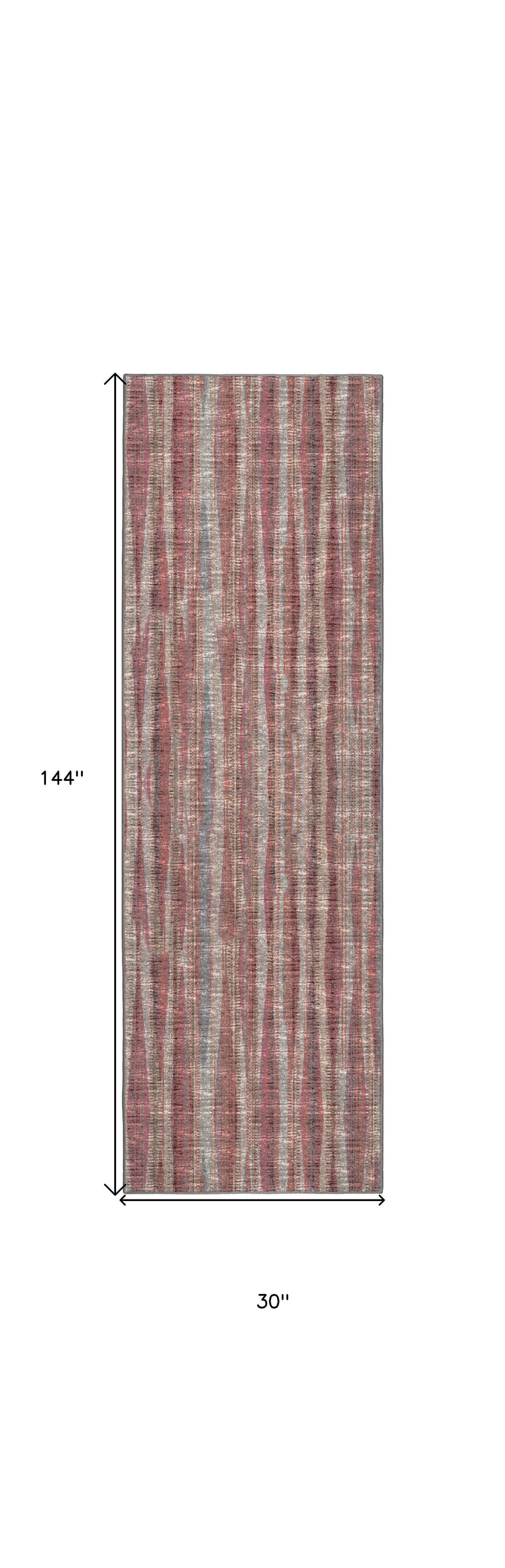 3' X 12' Pink Ombre Tufted Handmade Runner Rug - Homeroots - Flyclothing LLC