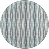 6' Blue Round Ombre Tufted Handmade Area Rug - Homeroots - Flyclothing LLC
