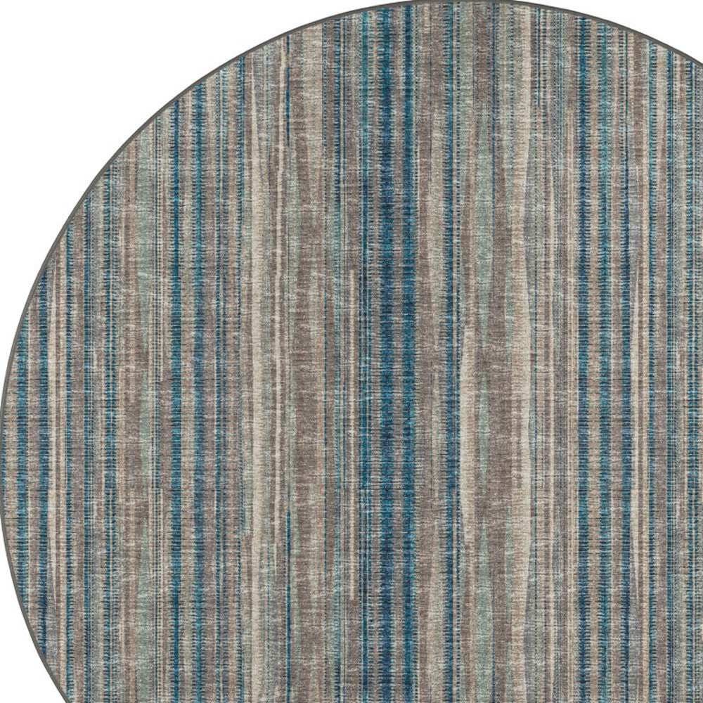 6' Brown Round Ombre Tufted Handmade Area Rug - Homeroots - Flyclothing LLC
