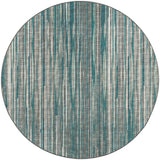 6' Blue Round Ombre Tufted Handmade Area Rug - Homeroots - Flyclothing LLC