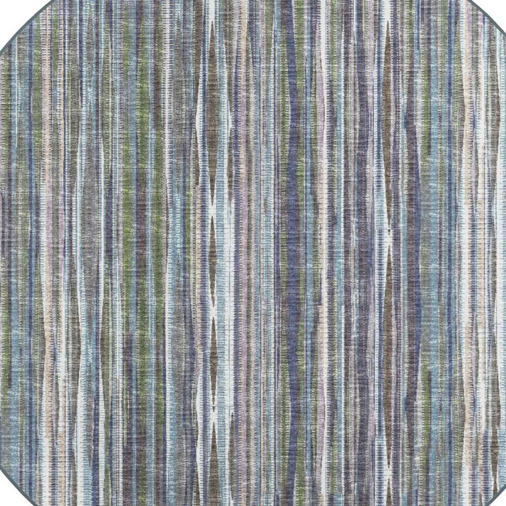 6' Purple Round Ombre Tufted Handmade Area Rug - Homeroots - Flyclothing LLC