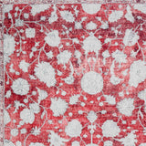 9' X 13' Red Oriental Distressed Non Skid Area Rug - Homeroots - Flyclothing LLC
