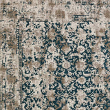 8' X 10' Blue Oriental Area Rug With Fringe - Homeroots - Flyclothing LLC