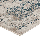 9' X 13' Blue Oriental Area Rug With Fringe - Homeroots - Flyclothing LLC