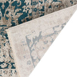 9' X 13' Blue Oriental Area Rug With Fringe - Homeroots - Flyclothing LLC