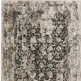 5' X 8' Black Oriental Area Rug With Fringe - Homeroots - Flyclothing LLC