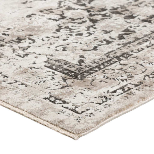 8' X 10' Black Oriental Area Rug With Fringe - Homeroots - Flyclothing LLC