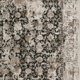 8' X 10' Black Oriental Area Rug With Fringe - Homeroots - Flyclothing LLC