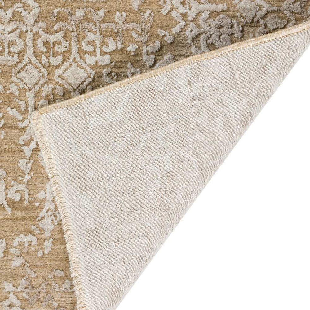8' X 10' Beige Oriental Area Rug With Fringe - Homeroots - Flyclothing LLC