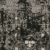 8' X 10' Black Oriental Area Rug With Fringe - Homeroots - Flyclothing LLC