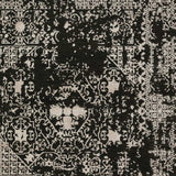 9' X 13' Black Oriental Area Rug With Fringe - Homeroots - Flyclothing LLC