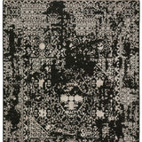 9' X 13' Black Oriental Area Rug With Fringe - Homeroots - Flyclothing LLC
