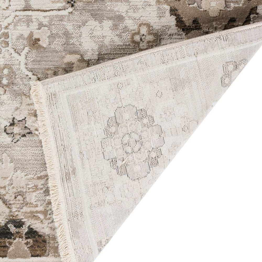 5' X 8' Gray Oriental Area Rug With Fringe - Homeroots - Flyclothing LLC