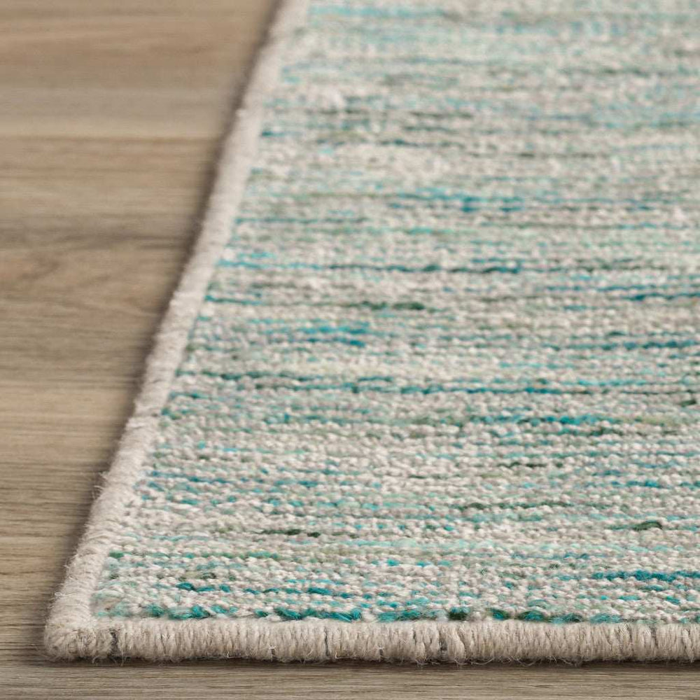 4' X 6' Green Wool Hand Loomed Handmade Area Rug - Homeroots - Flyclothing LLC