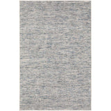 5' X 8' Blue Wool Hand Loomed Handmade Area Rug - Homeroots - Flyclothing LLC