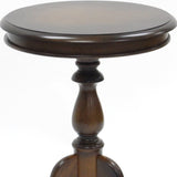 25" Dark Brown Manufactured Wood Round End Table - Homeroots - Flyclothing LLC