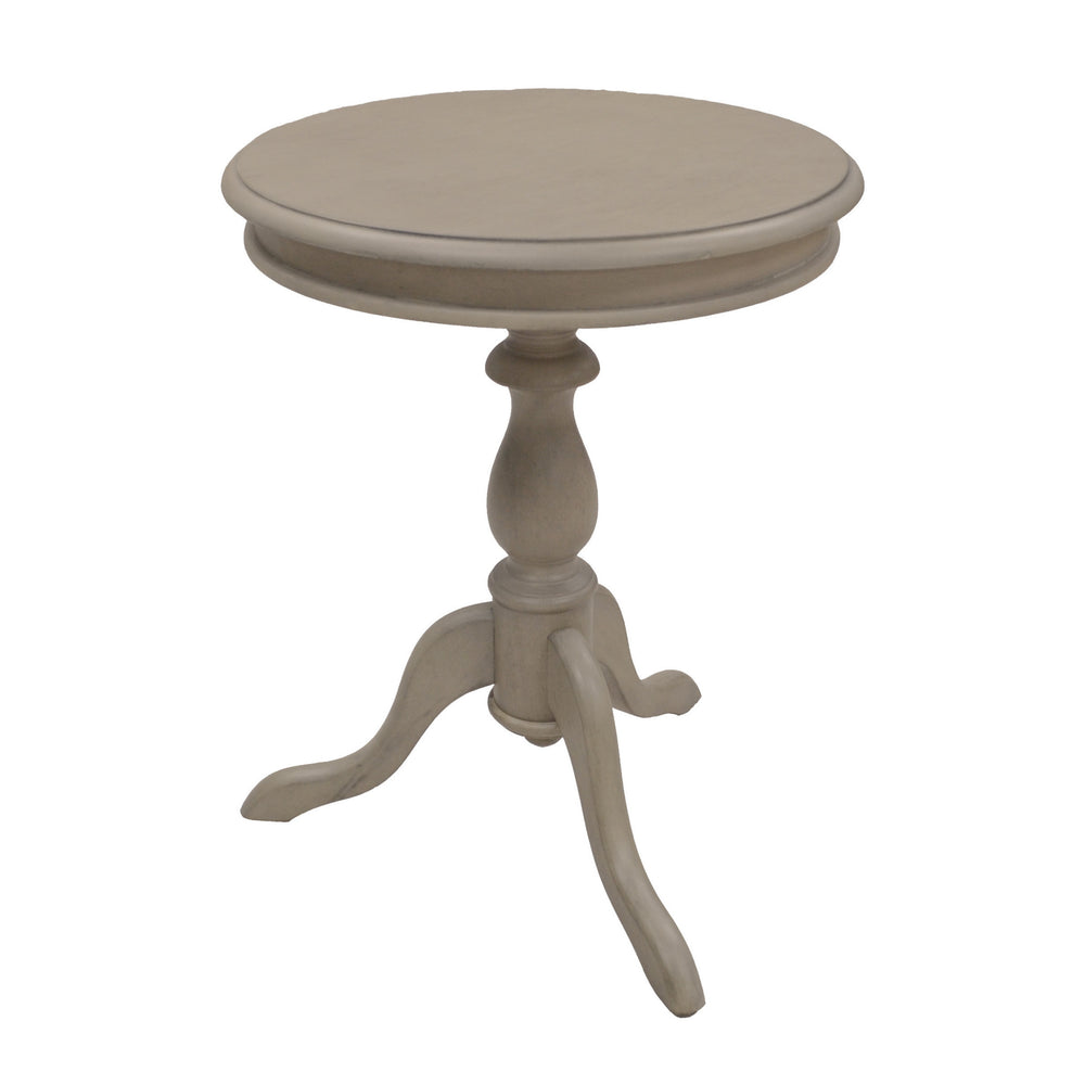 25" Taupe Gray Manufactured Wood Round End Table - Homeroots - Flyclothing LLC