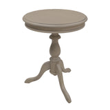25" Taupe Gray Manufactured Wood Round End Table - Homeroots - Flyclothing LLC