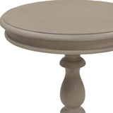 25" Taupe Gray Manufactured Wood Round End Table - Homeroots - Flyclothing LLC