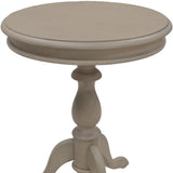 25" Taupe Gray Manufactured Wood Round End Table - Homeroots - Flyclothing LLC