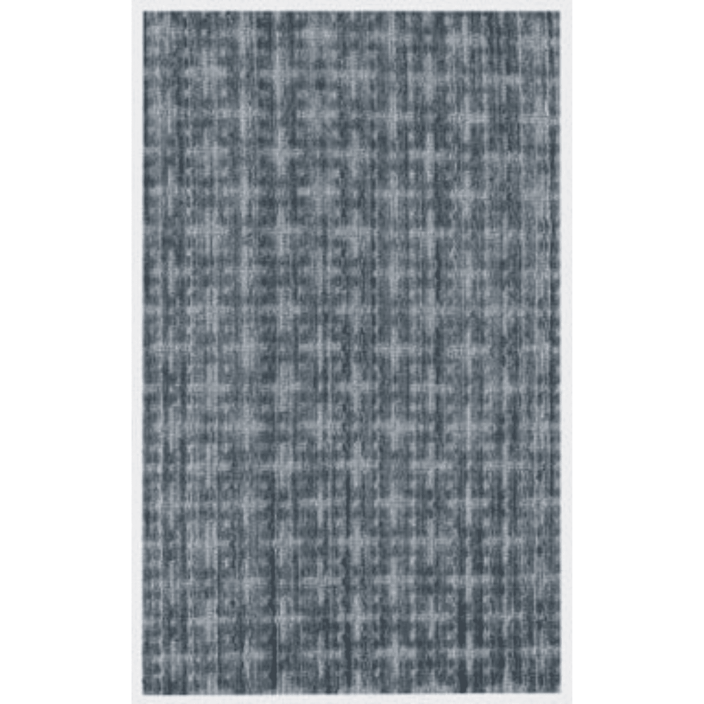 8' X 10' Blue And And Charcoal Hand Loomed Area Rug - Homeroots - Flyclothing LLC