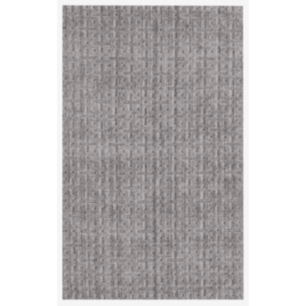 5' X 8' Tan And Charcoal Plaid Cross Hand Loomed Area Rug - Homeroots - Flyclothing LLC
