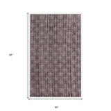 5' X 8' Rust And Tan Plaid Cross Hand Loomed Area Rug - Homeroots - Flyclothing LLC