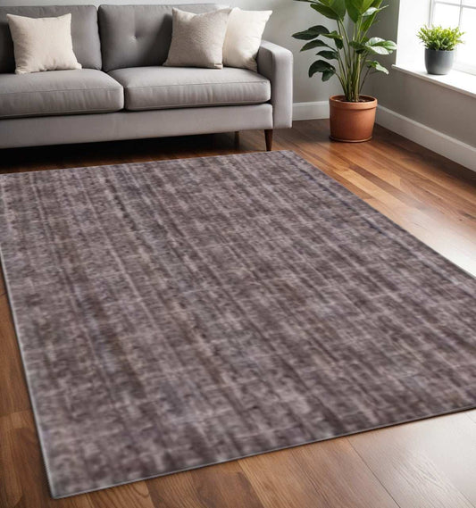 5' X 8' Rust And Tan Plaid Cross Hand Loomed Area Rug - Homeroots - Flyclothing LLC
