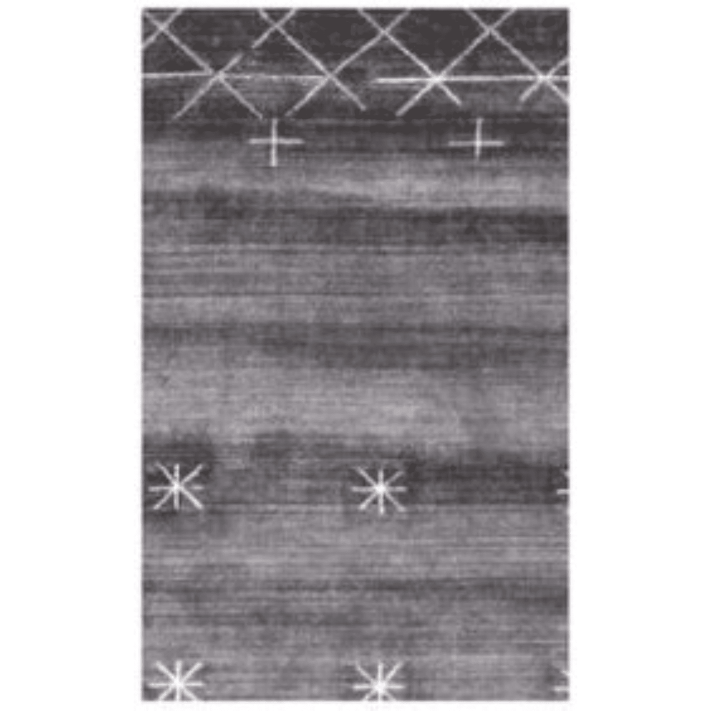 8' X 11' Blue And Black Ombre Hand Loomed Area Rug - Homeroots - Flyclothing LLC