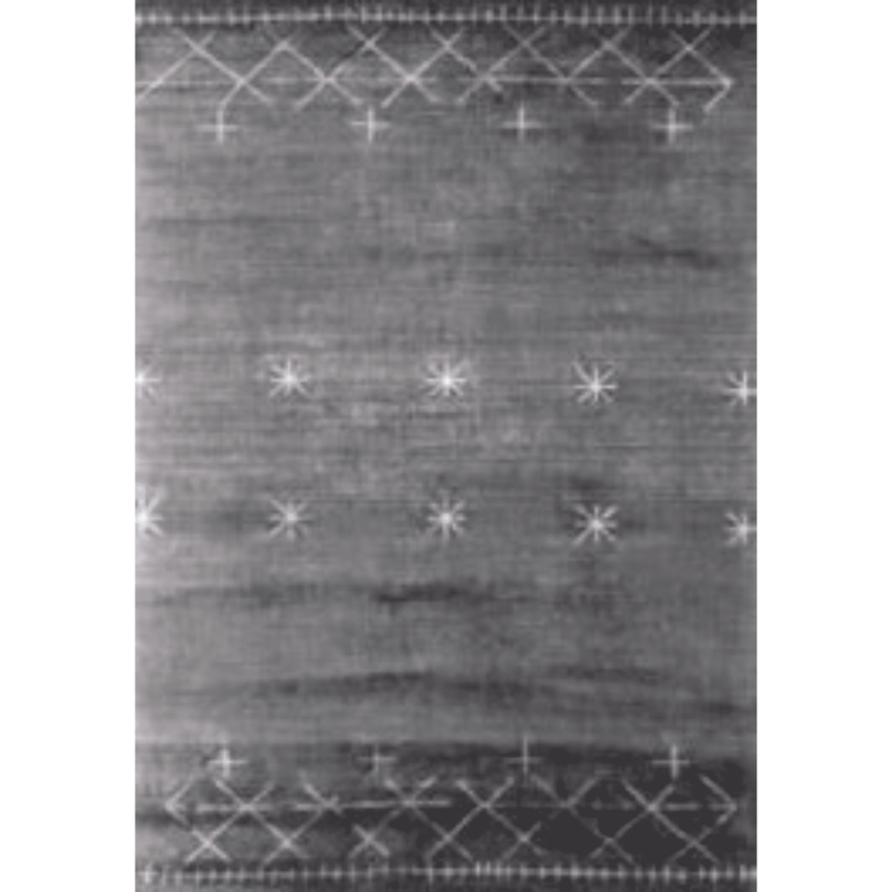8' X 11' Sliver And Charcoal Ombre Hand Loomed Area Rug - Homeroots - Flyclothing LLC
