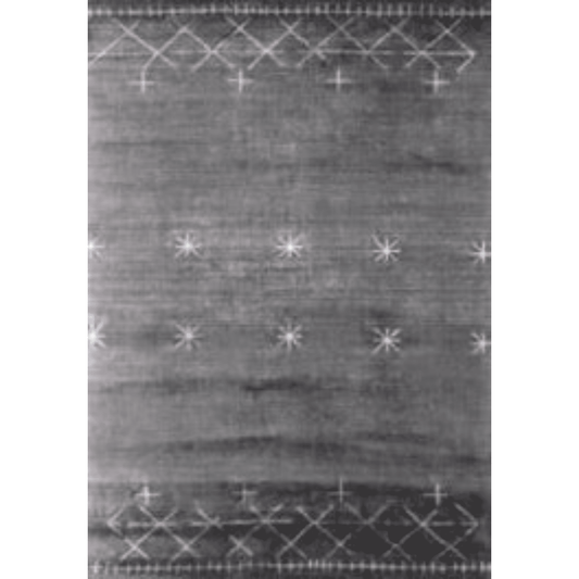 8' X 11' Sliver And Charcoal Ombre Hand Loomed Area Rug - Homeroots - Flyclothing LLC