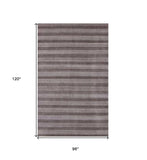 8' X 10' Rust And White Hand Loomed Area Rug - Homeroots - Flyclothing LLC