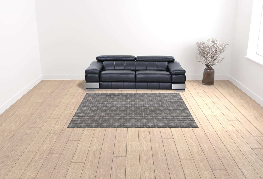 8' X 10' Brown And Dark Grey Medallion Hand Loomed Area Rug - Homeroots - Flyclothing LLC