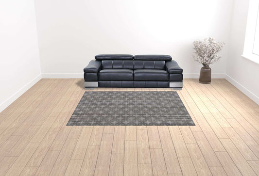 8' X 10' Brown And Dark Grey Medallion Hand Loomed Area Rug - Homeroots - Flyclothing LLC