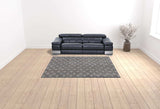 8' X 10' Brown And Dark Grey Medallion Hand Loomed Area Rug - Homeroots - Flyclothing LLC