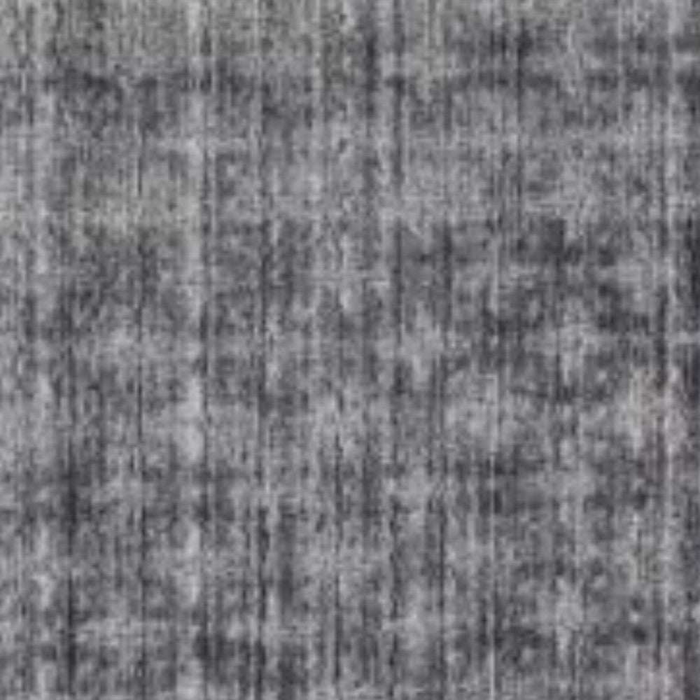 8' X 10' Dark Grey And Silver Medallion Hand Loomed Area Rug - Homeroots - Flyclothing LLC