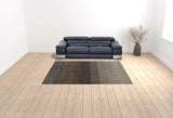 8' X 10' Expresso And Brown Hand Loomed Area Rug - Homeroots - Flyclothing LLC