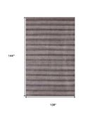 9' X 12' Rust And White Hand Loomed Area Rug - Homeroots - Flyclothing LLC